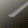 Направляющая нижняя одинарная MS340 Серебро (A00)